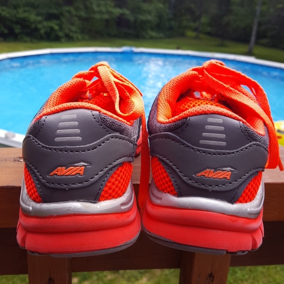 Women's Avia grey and orange shoes size 7 - Picture 3 of 8